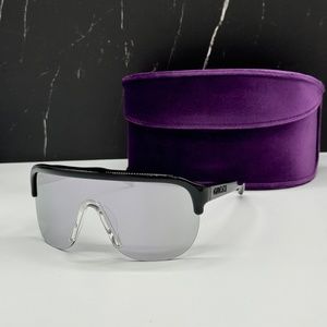 NEW GUCCI MASK SUNGLASSES, AUTHENTIC UNISEX GUCCI SHIELD EYEWEAR